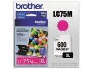 Brother LC75M LC 75M Innobella High Yield Ink 600 Page Yield Magenta