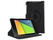 KIQ TM Black 360 Rotating Leather Case Pouch Cover Skin Stand for Google Nexus 7 2nd Second Gen Generation