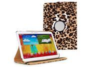 KIQ TM Leopard 360 Rotating Leather Case Cover Skin for Samsung Galaxy Note 10.1 2014 P601