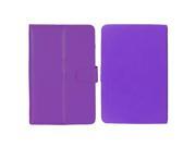 KIQ TM Purple Adjustable 3 Corners Luxury Leather Case Cover Skin for Coby Kyros