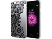 iPhone 6 Case Cimo [Floral] Apple iPhone 6 Case Clear Design Paisley Flower Pattern Premium ULTRA SLIM Hard Cover for Apple iPhone 6 4.7 Black