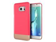 Galaxy S7 Edge Case Cimo [Slide] Hard Case Two Piece Shock Absorbing Protection Cover for Samsung Galaxy S7 Edge 2016 Rose Gold