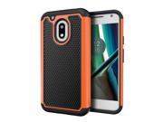 Moto G4 Play Case Cimo [Shockproof] Heavy Duty Shock Absorbing Dual Layer Protection Cover for Motorola Moto G Play 2016 Orange