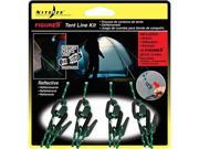 Nite Ize N01095 Figure 9 Tent Line Kit Includes 4 Black Finish Stainless Ro