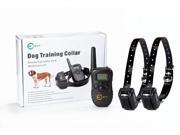 Newest Rechargeable Remote Dog Training System w 2 Shock Collar 100 Level of Vibration 100 Level of Static Shock Tone for 15 120LB