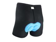 Men Bicycle Cycling Comfortable Underwear Gel 3D Padded Bike Short Pants Black M