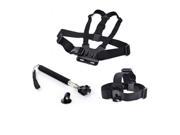 Gopro Chest Harness Head Strap Mount Monopod Tripod Adapter for Gopro Hd Hero 1 2 3 3 Gopro accessories