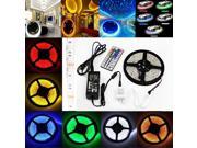 7 Color Waterproof OxyLED 300 LED SMD RGB 5050 LED Strip Light 5M 44 Key IR Remote 12V 5A Power Supply Included