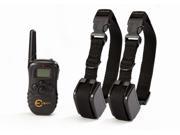 Esky® Remote Control Dog Training Shock Collar for 2 Dogs with 100LV of Shock and Vibration Rechargeable and Waterproof