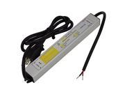 [Universally 90V 260V Input] Intocircuit 12V 30W DC Waterproof LED Transformer Power Supply Driver with 3.5Ft US Cable