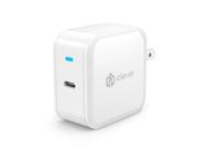 iClever IC UC01 30W Type c wall charger for 2015 macbook US plug white