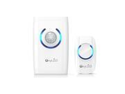 OxyLED D01 4 in 1 Wireless DoorBell Kit 1 Remote Button with Blue LED Indicator and 1 Reciever Operating at Over 500 feet Range with 36 Chimes Motion Sensor