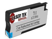 Laser Tek Services® Remanufactured Replacement HP 711 Cyan CZ130A Ink Cartrid...