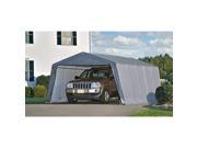Shelterlogic 12208 Peak Style Shelter With 1 3 8 6 Rib Frame Grey Cover