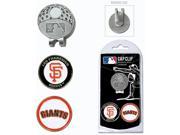 San Francisco Giants Cap Clip w Two Double Sided Ball Markers