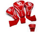 Team Golf 24494 Oklahoma Sooners 3 Pack Contour Fit Headcover
