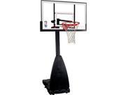 Spalding 68454 Nba Tempered Glass 54 Inch Screw Jack Portable Basketball System