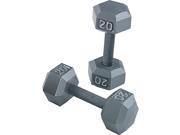 Body Solid Grey Hex 5 50Lbs Dumbbell Set
