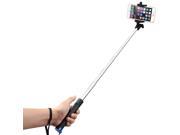 Mpow iSnap X One piece U Shape Self portrait Monopod Extendable Selfie Stick with built in Bluetooth Remote Shutter For Most IOS Android Smartphones Blue