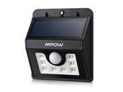 Mpow Solar Powered Wireless 8 LED Security Motion Sensor Light with Three Intelligient Modes
