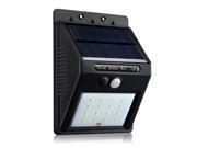 16 LED Solar Powered Wall Lights 320 LM Solar Panel Powered Motion Sensor Lamp Wireless Outdoor Light Garden Patio Deck Yard Driveway Stairs Security Light