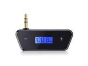 [Upgraded Version] FM Transmitter 3.5mm In Car Wireless FM Transmitter Audio Radio Adapter for Smartphones Audio Players