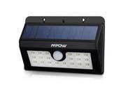 MpowSolar Powered Wireless Security Motion Sensor Night Light with 20 LED Lights