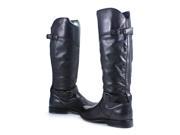 Frye Phillip Riding Dark Brown Leather Fashion Boots Womens Tall Shoes 7 New