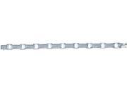 Sterling Silver White 0.96ctw Elegant Diamond Fashion Micro Pave Link Bracelet
