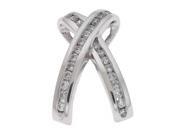 14K White Gold 0.44cttw Round Diamond Pendant 14K White Gold 0.44cttw Round Diamond Pendant
