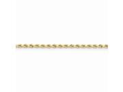14k Yellow Gold 7in 3.5mm D C Rope with Lobster Clasp Chain Bracelet