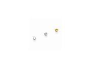 10k Yellow Gold 1.5mm Set Of 3 Nose Studs