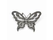 Sterling Silver Marcasite Butterfly Pin