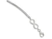 Sterling Silver 7.5in Infinity Symbol Bracelet