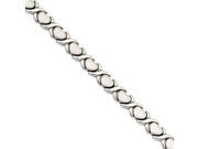 Stainless Steel Stampato 7.5in Bracelet