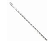 Stainless Steel Polished Oval Links 7.75in Bracelet