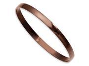 Stainless Steel 8in Chocolate IP plated Bangle