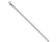 Sterling Silver 7in 2.75mm Cable Chain Bracelet