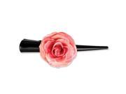 Lacquer Dipped Pink Rose Hair Clip