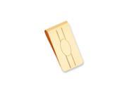 Stainless Steel Engraveable Oval Center Money Clip