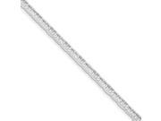 14k White Gold 8in 4.4mm Concave Anchor Chain Bracelet