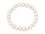 8 8.5mm Freshwater Cultured Pearl White Stretch Bracelet.
