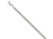 Sterling Silver 7in 3.5mm Curb Chain Bracelet