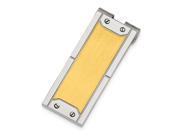 Stainless Steel 24k Gold plating Engravable Money Clip