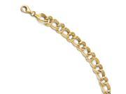 14K Yellow Gold 8in Fancy Link Bracelet