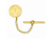 Stainless Steel 14K Gold Plated with Chain Masonic Tie Tack