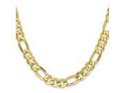 10k Yellow Gold 8in Light Figaro Chain Bracelet