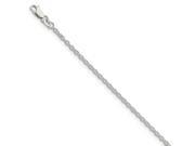 Sterling Silver 7in 2.25mm Cable Chain Bracelet