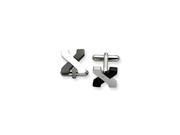Stainless Steel Black plating and Polished Cuff Links