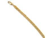 14k Yellow Gold 7in 1.50mm D C Triple Rope Bracelet